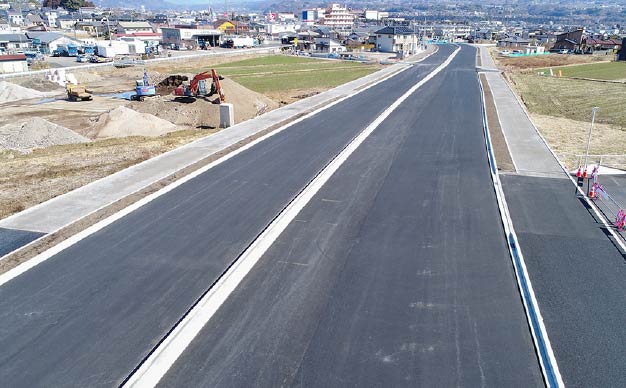 高崎渋川線バイパス　道路改良工事の画像